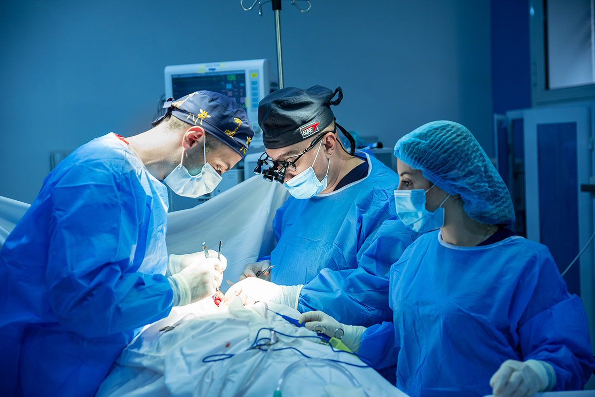 Venous system surgery, lymphology